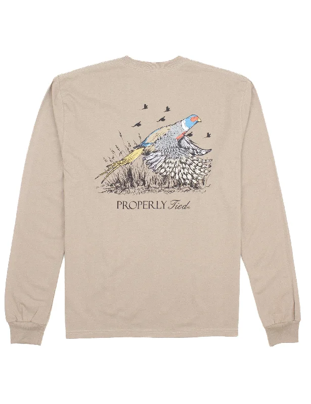 Markdowns Pheasant Long Sleeve Tee (Sand)