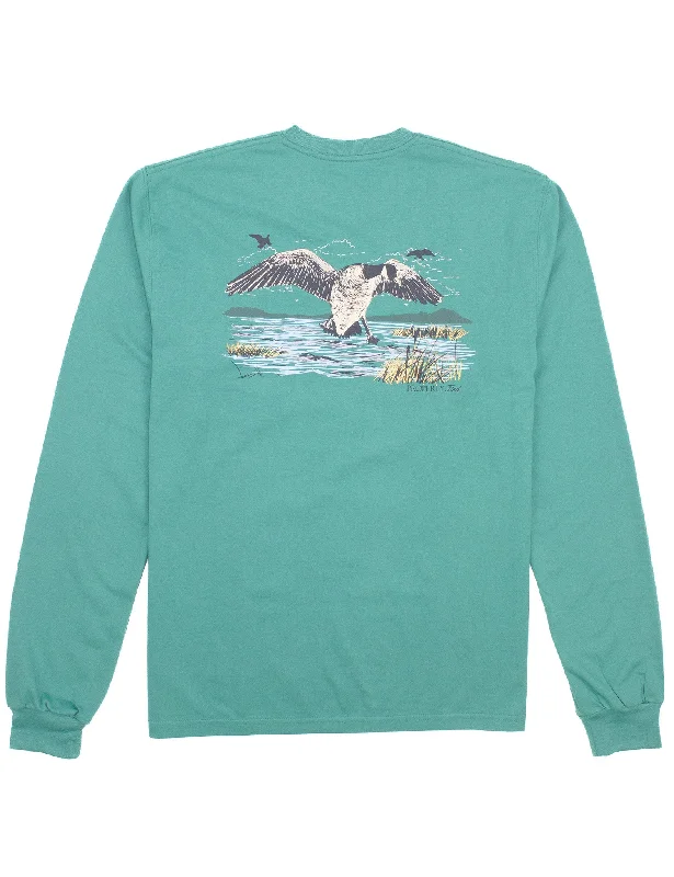 Lowest Price Geese Long Sleeve Tee (Teal)