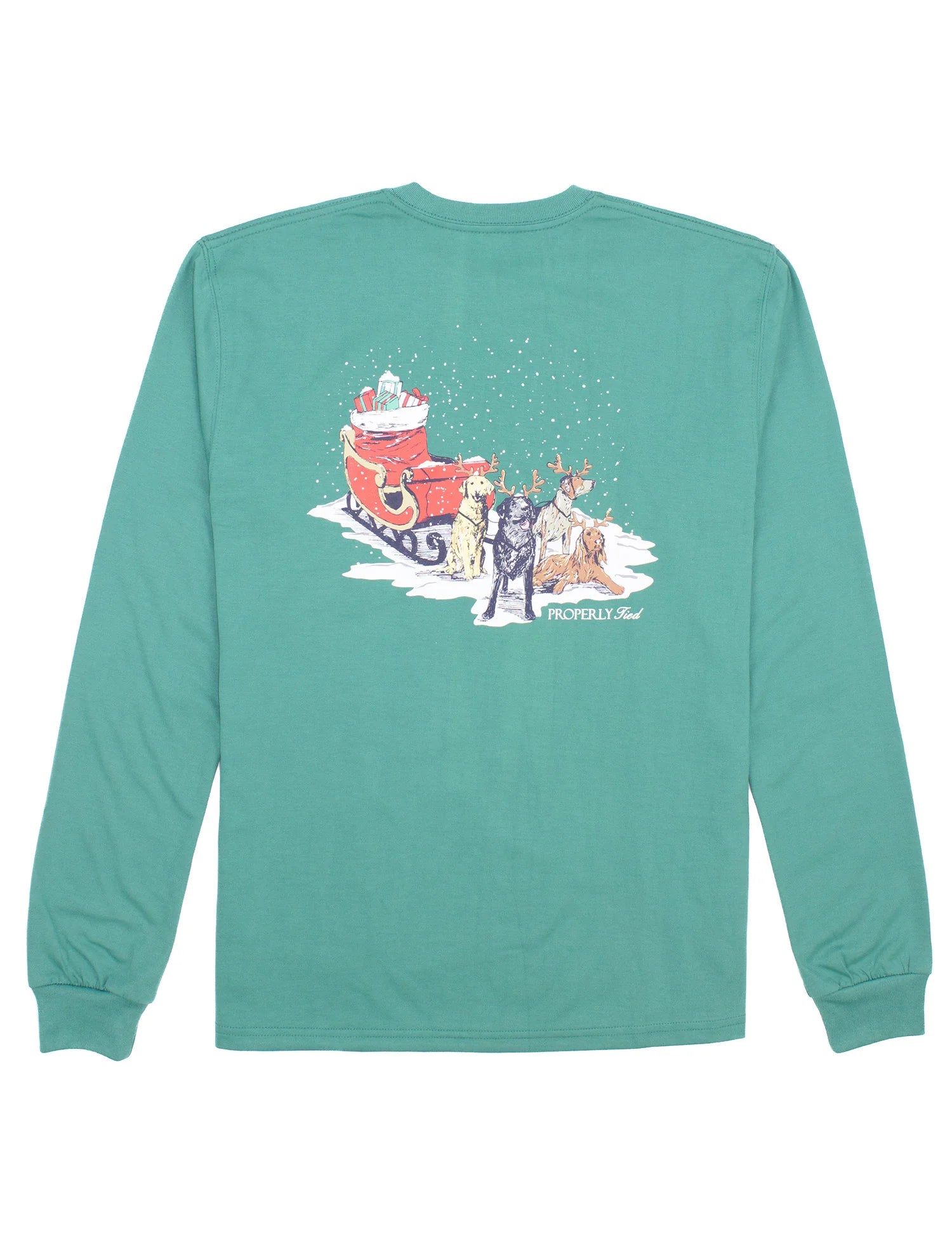 Markdowns Sleigh Dogs Tee (Teal)