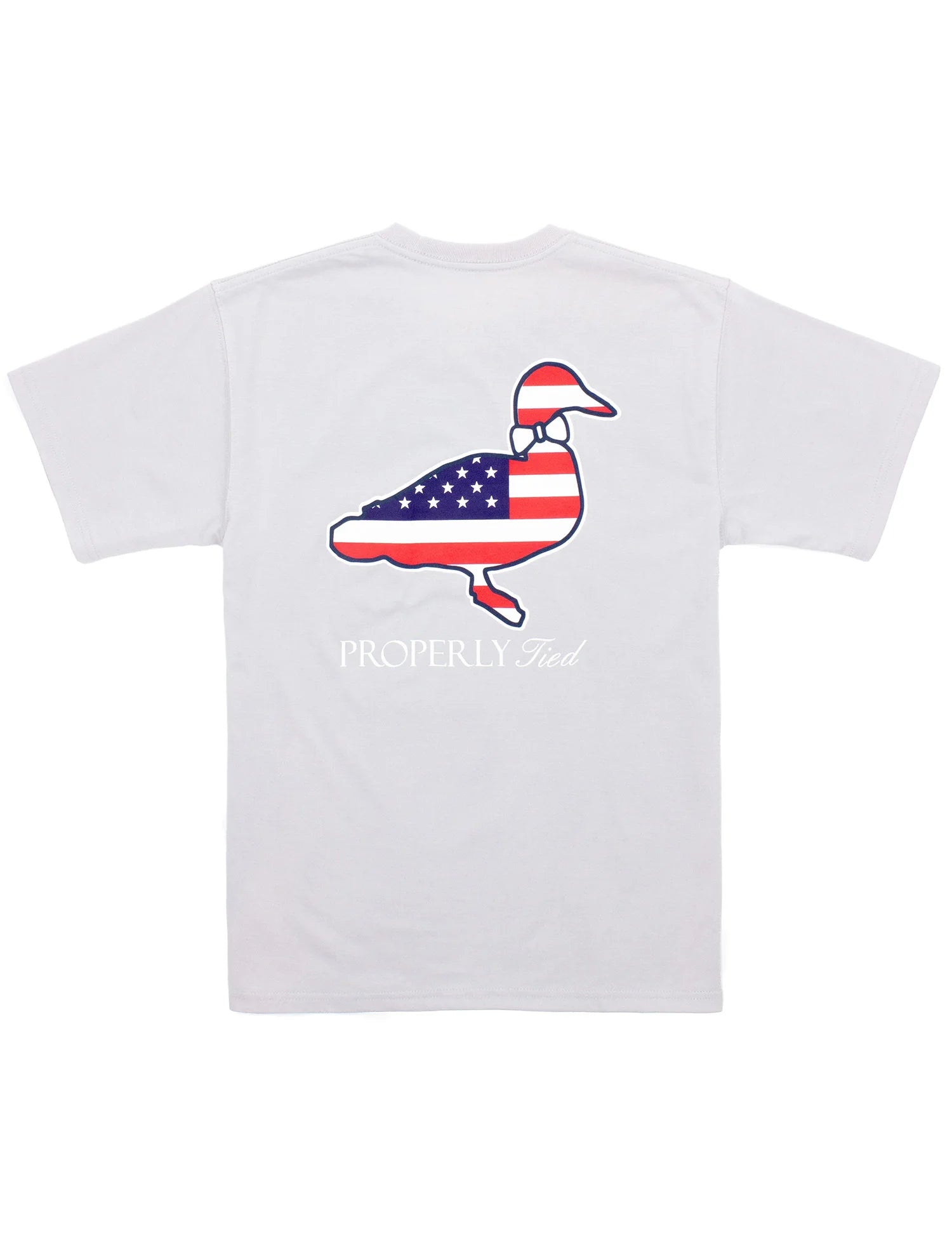 Members Only Americana Logo Tee (Ice Grey)