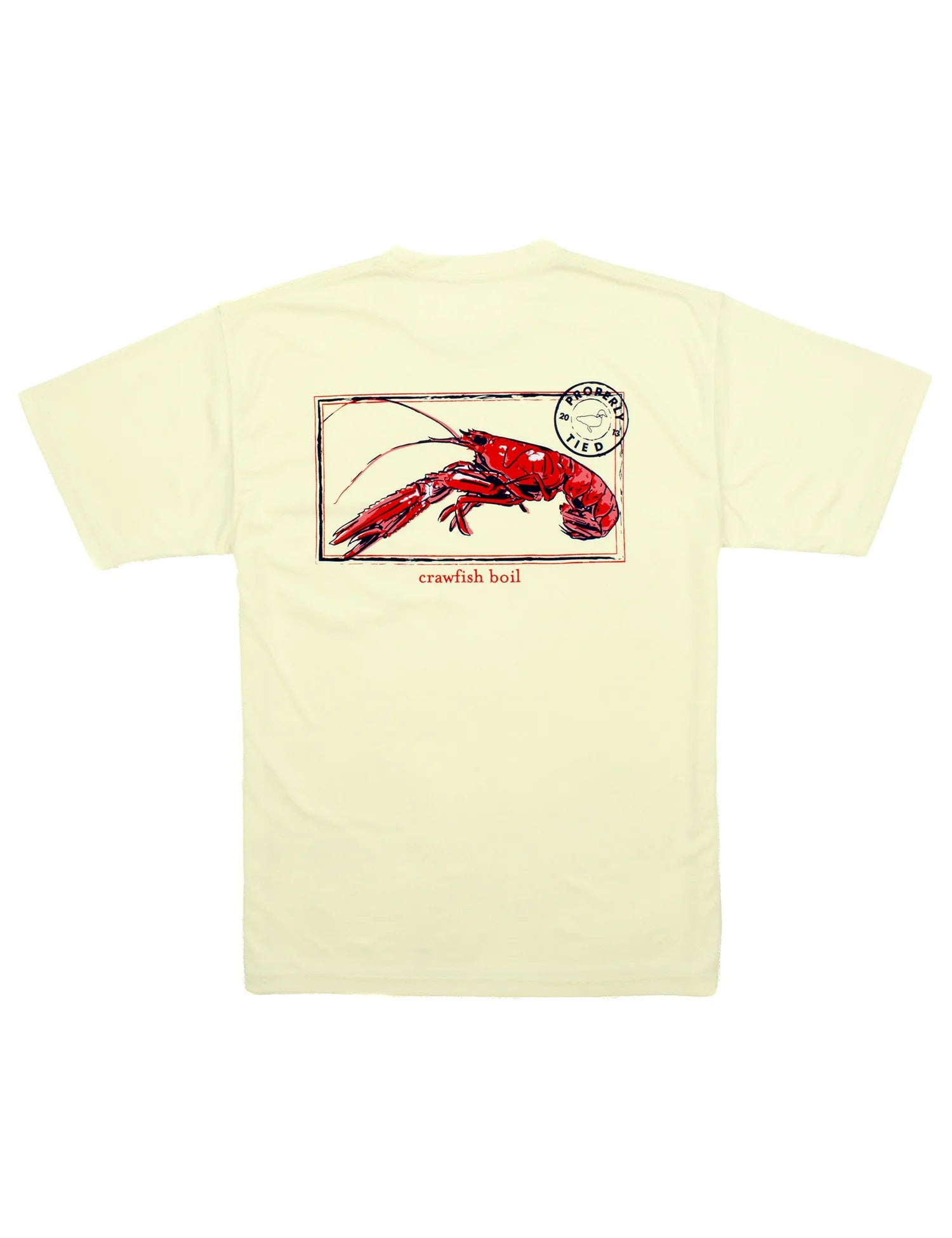 Doorbuster Deal Performance Crawfish Season Tee (Light Yellow)