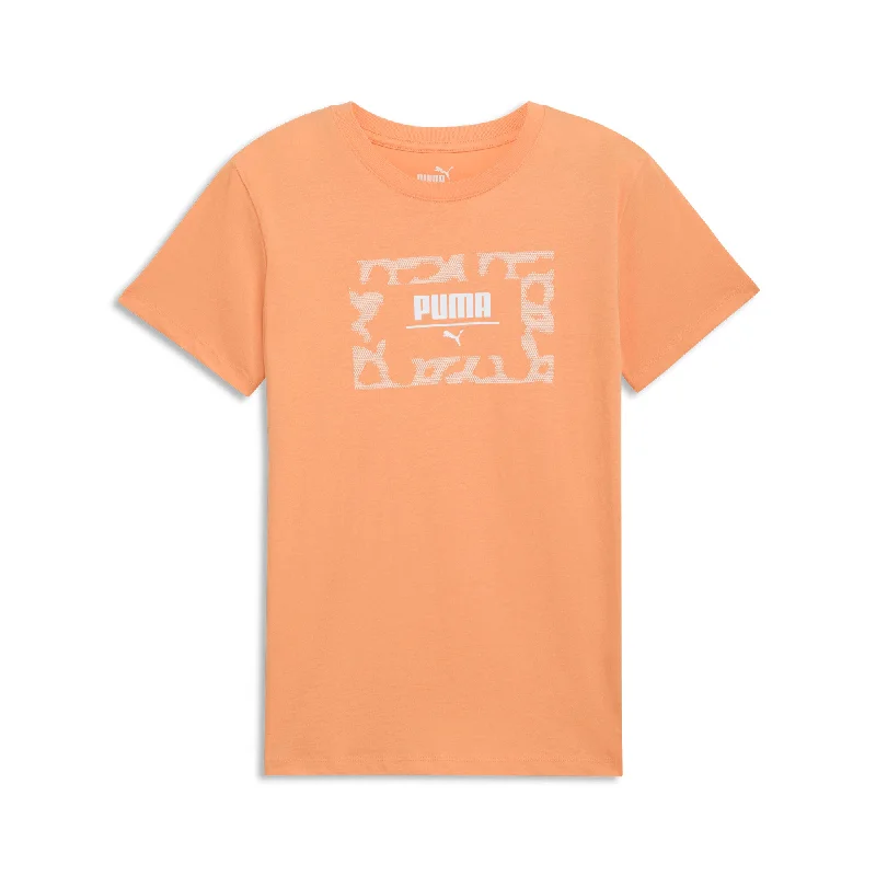 Deal Frenzy PUMA Women's Cheetah Box Logo Tee