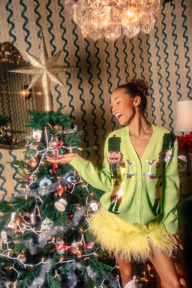Special Offer Martini Nutcracker Cardigan (Pale Green)