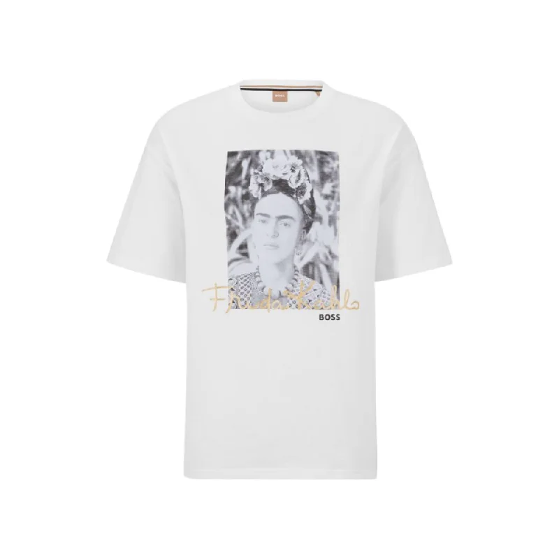 Referral Discount Relaxed-fit cotton T-shirt with Frida Kahlo graphic