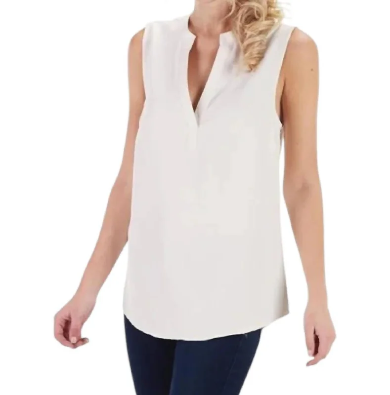 Steals and Deals Rue Tank Top In White