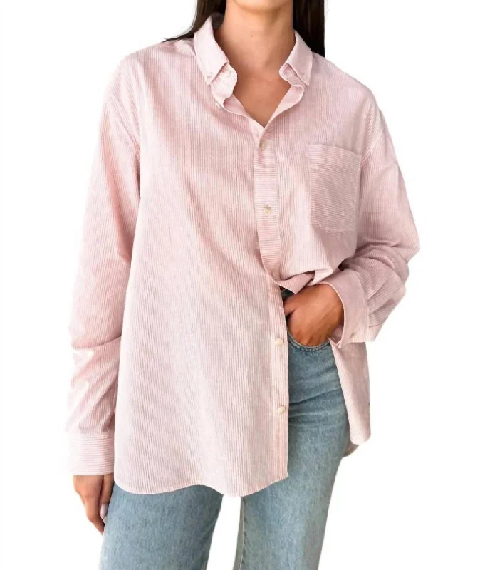 Today’s Deal Ryan Shirt In Rose Stripe