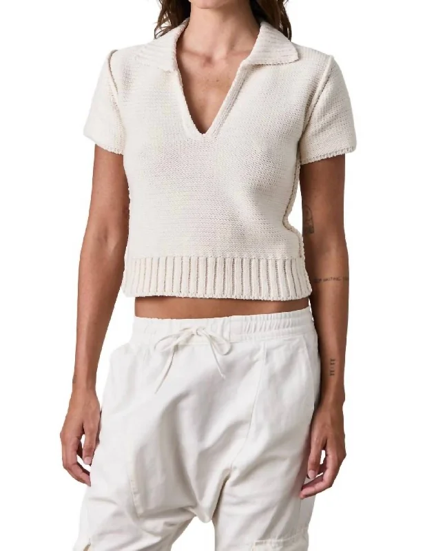 Quick Sale Sage Polo In Soft White