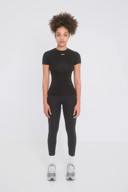 Don't Wait Sculpt Tee - Black