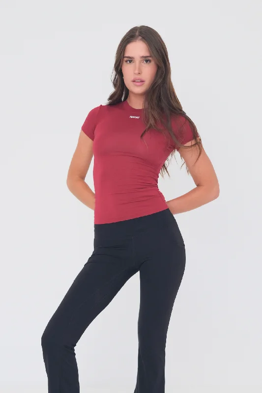 Super Sale Sculpt Tee - Cherry Red