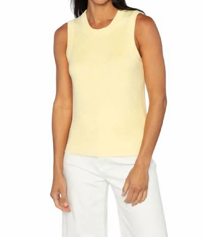 Great Bargains Sleeveless Crew Tank Top In Sol