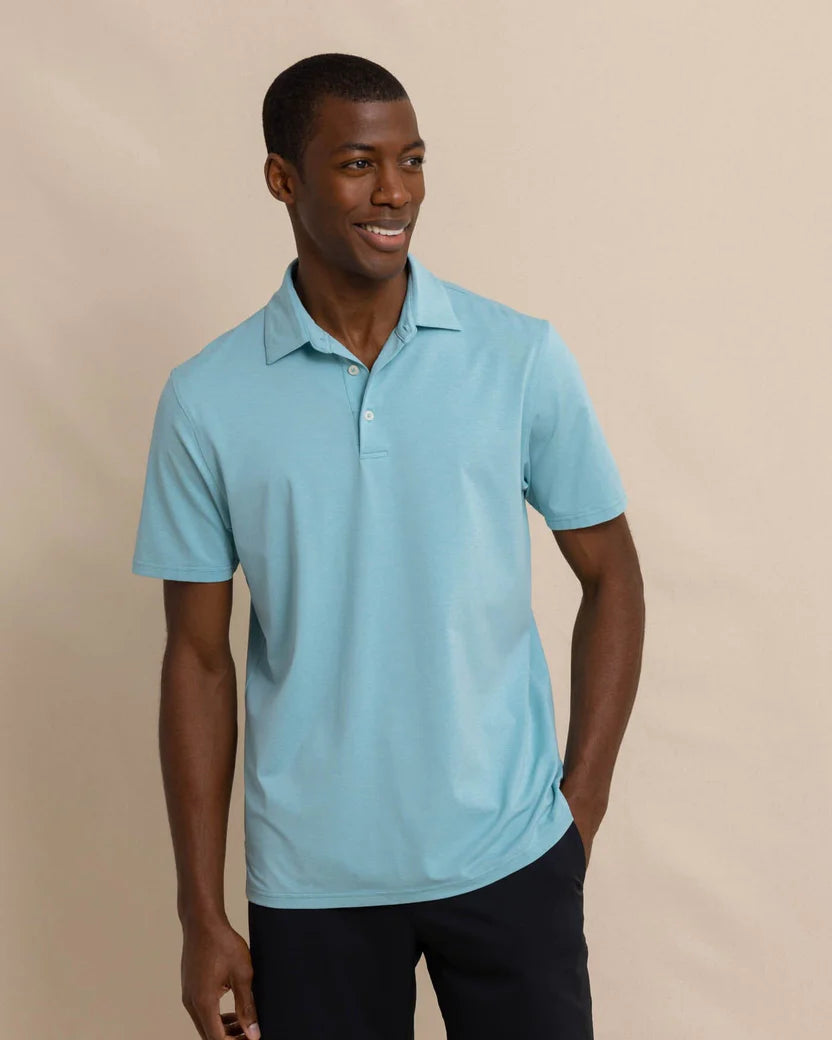 Early Access Brreeze Perf Heather Polo (Heather Marine Blue)