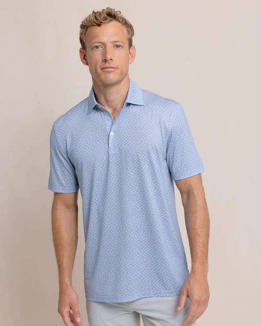 Take Advantage Driver Fall Flock Polo (Ash Blue)