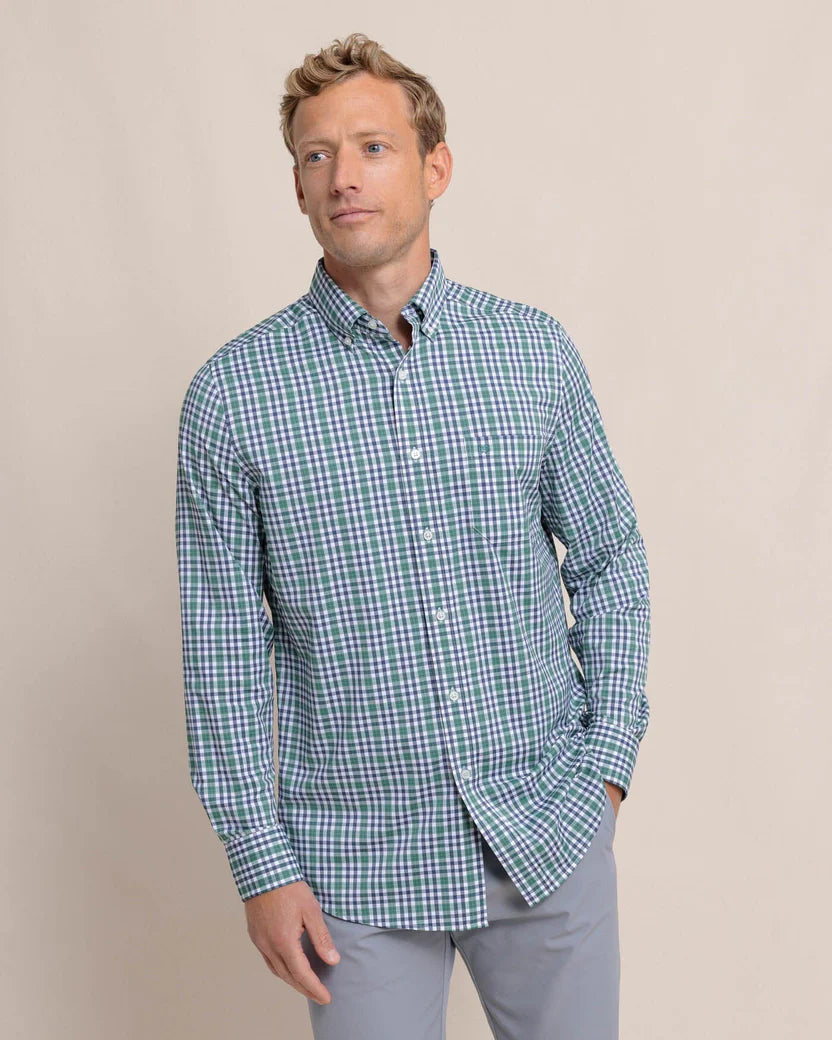Limited Stock Brr Intercoastal Haywood Plaid Sport Shirt (Fir)