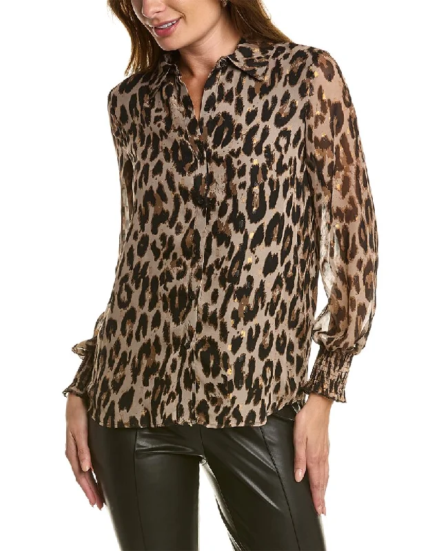 Exclusive Online Offer T Tahari Smocked Cuff Blouse