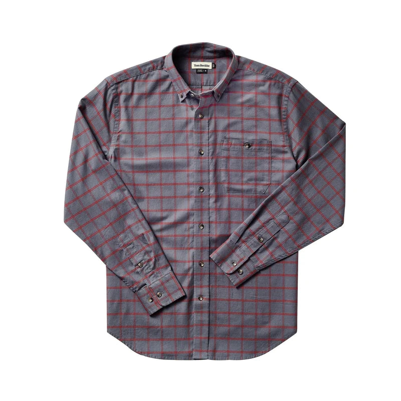 Super Bargain Wrights Twill Shirt (Grey/Syrah)