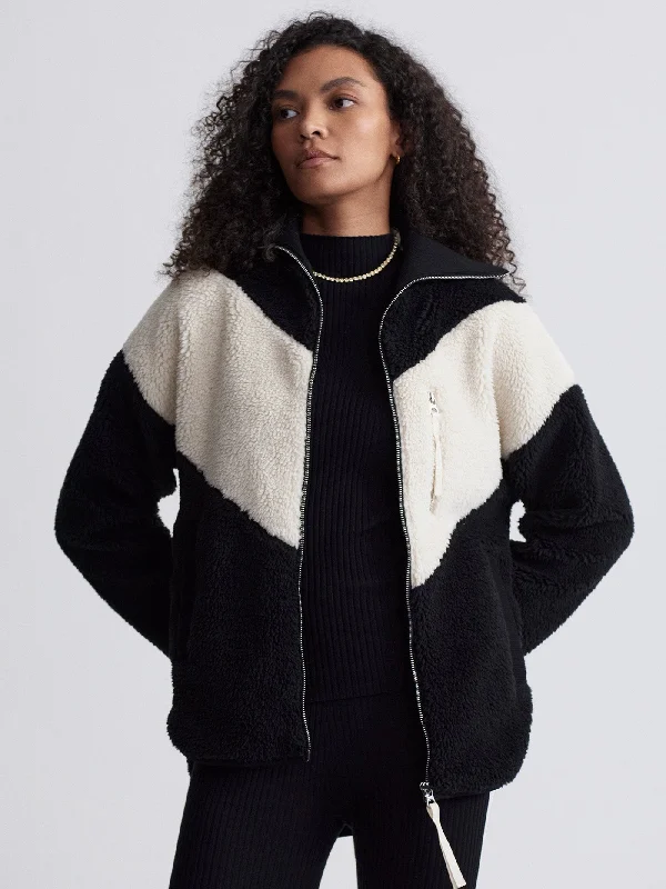 Midnight Madness Varley Corson Sherpa Jacket - Black