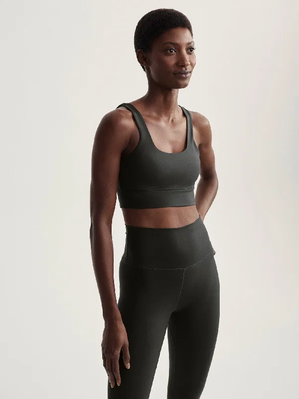 Great Deals Varley Freesoft Cori Bra - Dark Resin Green