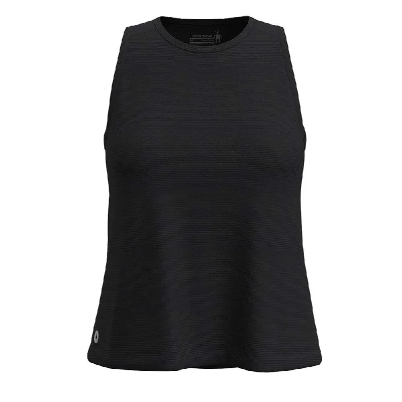 Overstock Women's Active Mesh High Neck Tank - Black