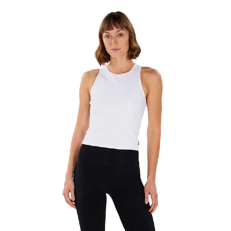 Time-Limited Offer Women's Alrn Rib Crop Tank - Cloud