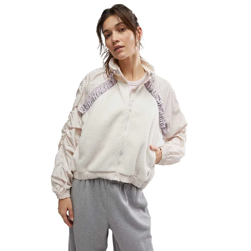 Exclusive Access Women's Amelia Zip Up Fleece - Bleached Clay/Oyster