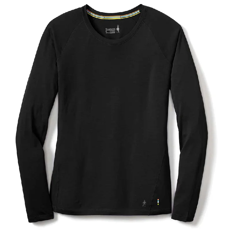 Huge Discounts Women's Classic All-Season Merino Base Layer Crew - Black