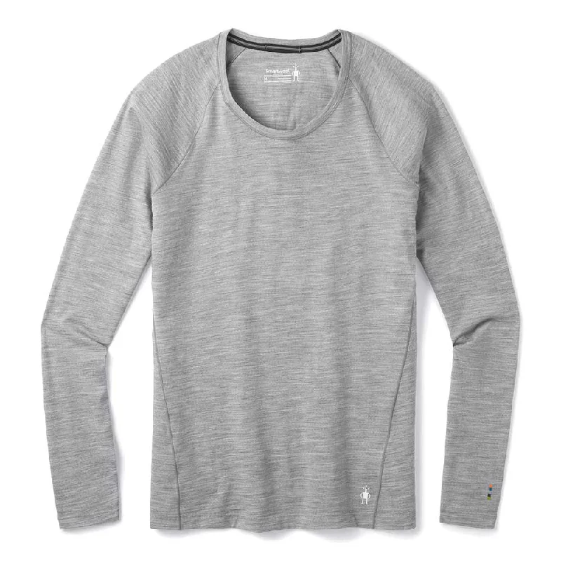 Final Markdown Women's Classic All-Season Merino Base Layer Crew - Light Grey Heather