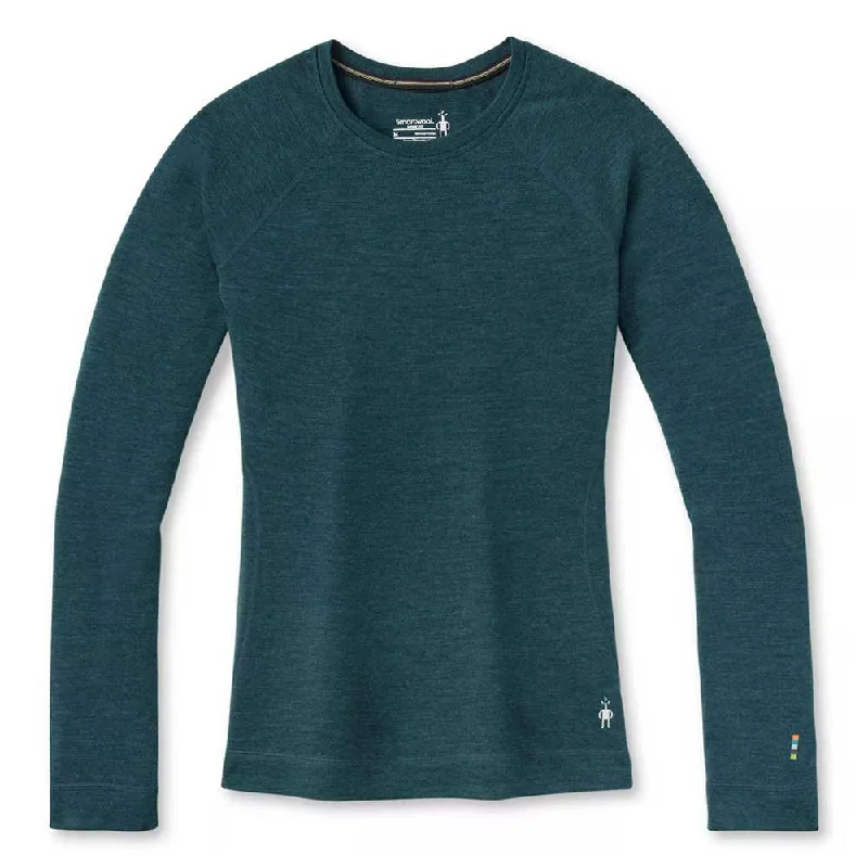 Bargain Prices Women's Classic Thermal Merino Base Layer Crew - Twilight Blue Heather