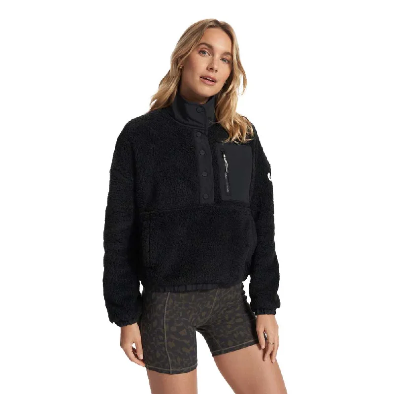 Today’s Deal Women's Cozy Sherpa Popover - Black