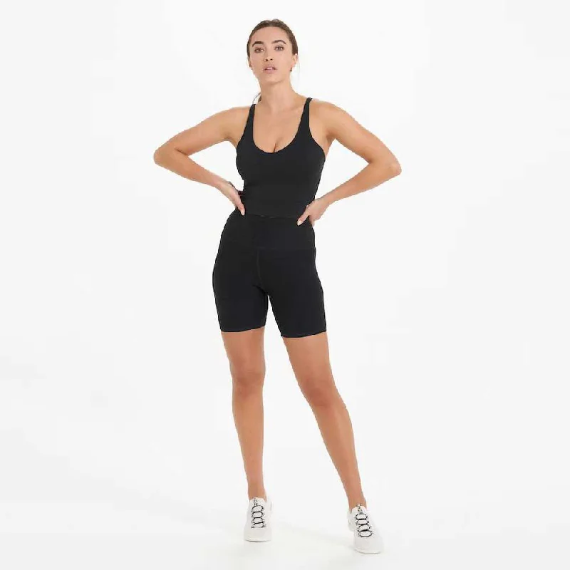 Early Bird Discount Women's Halo Performance Crop - Black Heather
