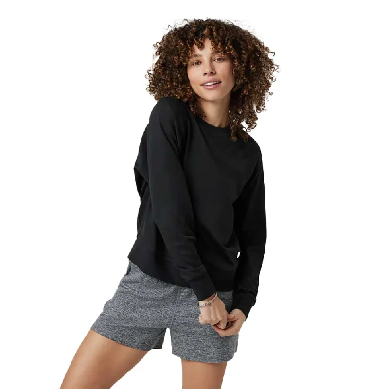 Closeout Women's Long Sleeve Halo Crew - Black Heather