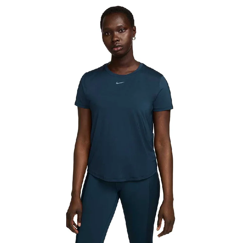 New Markdowns Women's Nike One Classic Dri-FIT Short Sleeve Top - Armory Navy