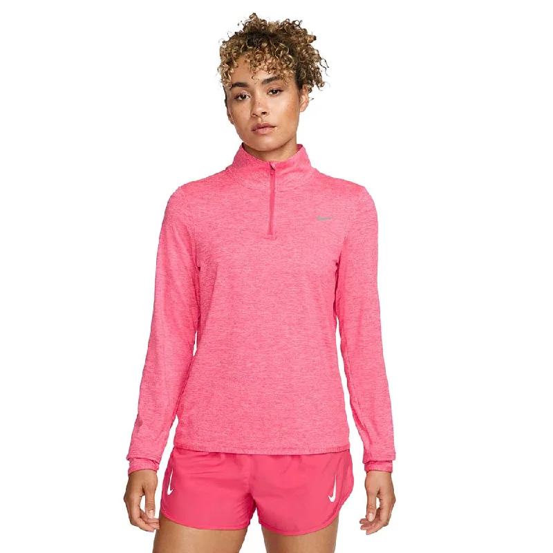 Online Only Women's Nike Swift Element Dri-FIT Half Zip Top - Aster Pink