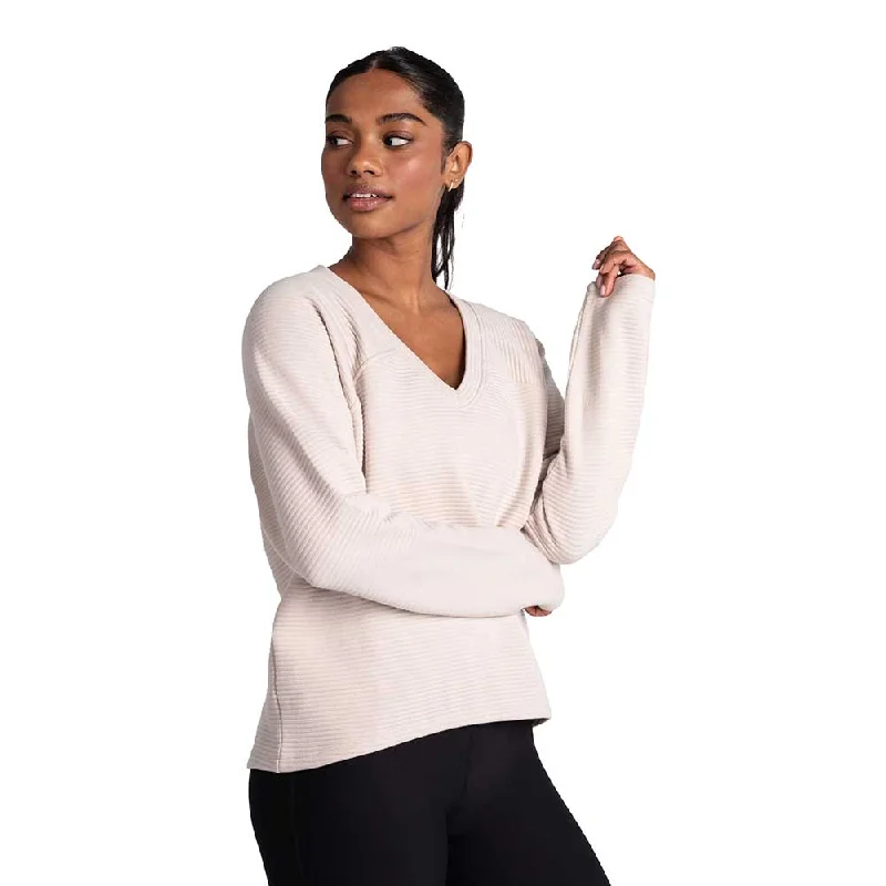 Deal Explosion Women's Ottoman V-neck Pullover - Abalone