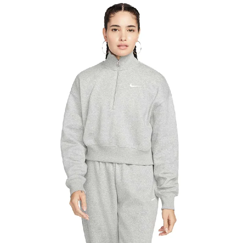 Bargain Prices Women's Sportswear Phoenix Fleece Top - Dark Grey Heather/Sail