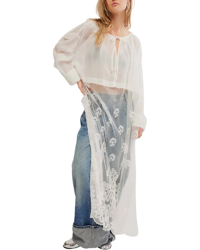 Price Smash Willow Maxi Top In White