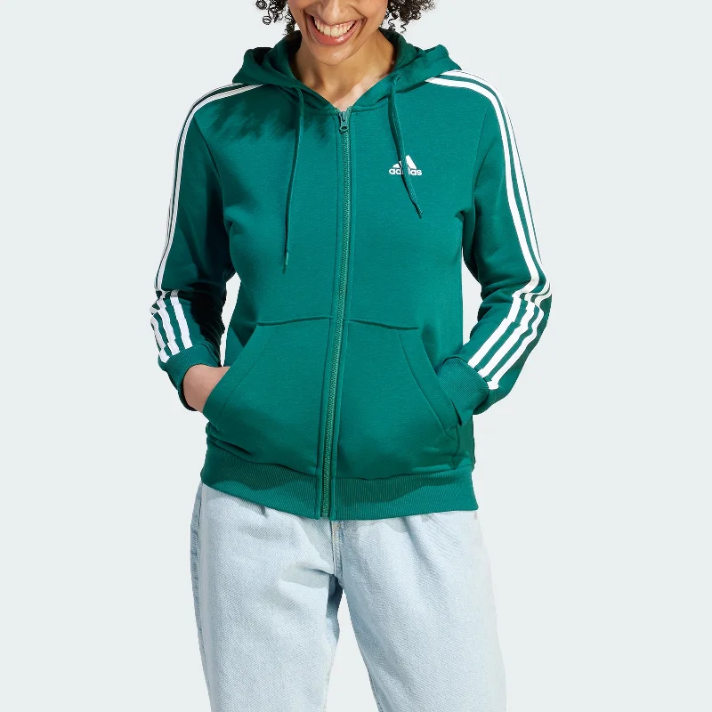 Don’t Miss Out Women's adidas Essentials 3-Stripes Full-Zip Fleece Hoodie