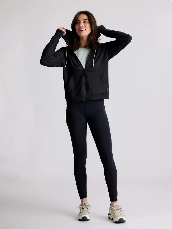 Instant Savings Women's Bamboo Lightweight Fleece Zip Hoodie