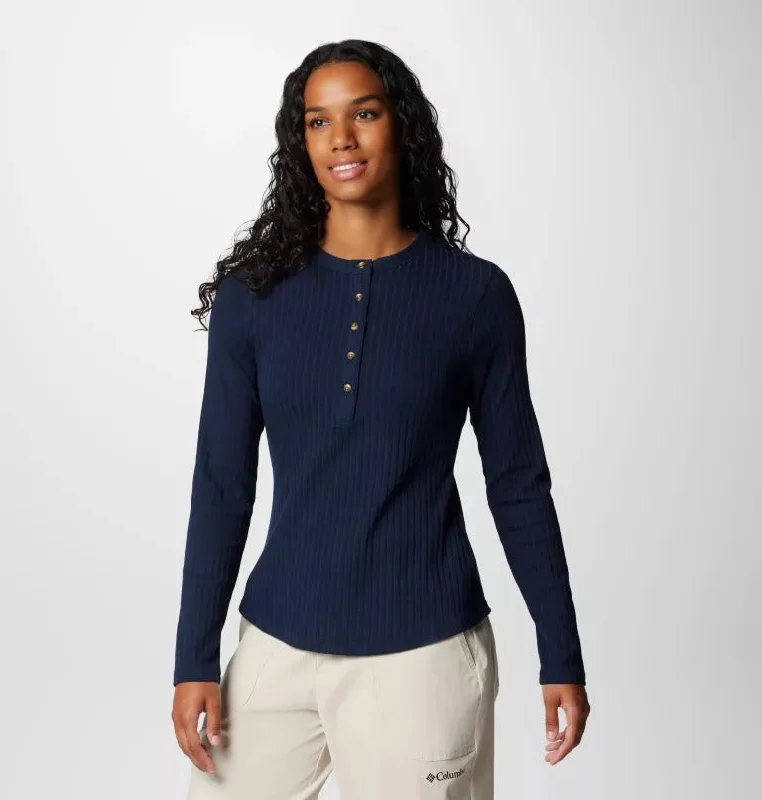Instant Savings Women's Brea Falls Henley Long Sleeve Shirt