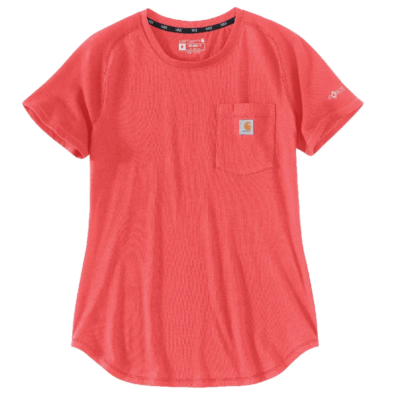 Daily Deals Women's Force Relaxd Fit Midweight Pocket T-shrt