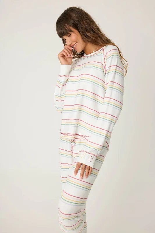 Discount Deals Women's Long Sleeve Stripe Top