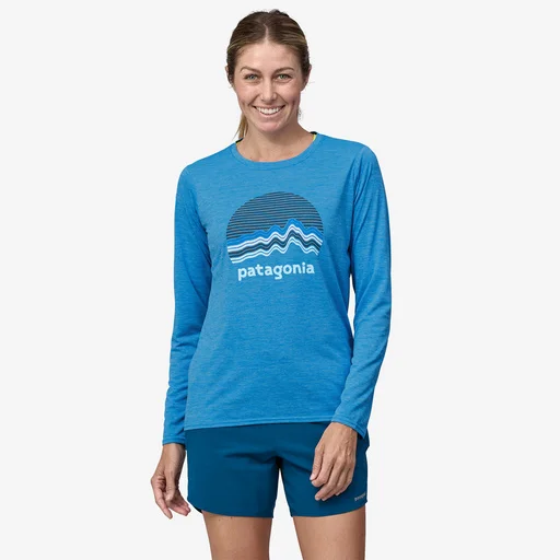 Price Cut Women's Long-Sleeved Capilene Cool Daily Graphic Shirt