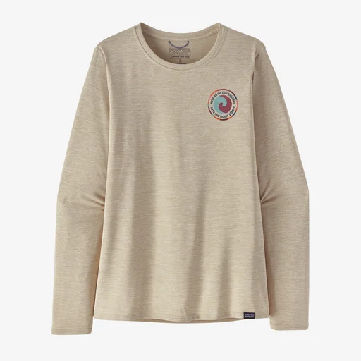 Now or Never Women's Long-Sleeved Capilene Cool Daily Graphic Shirt