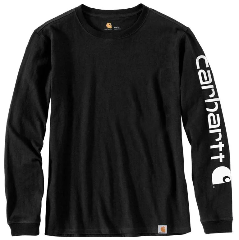Reduced Prices Women's Loose Fit Heavyweight Long-Sleeve Logo Sleeve Graphic T-Shirt