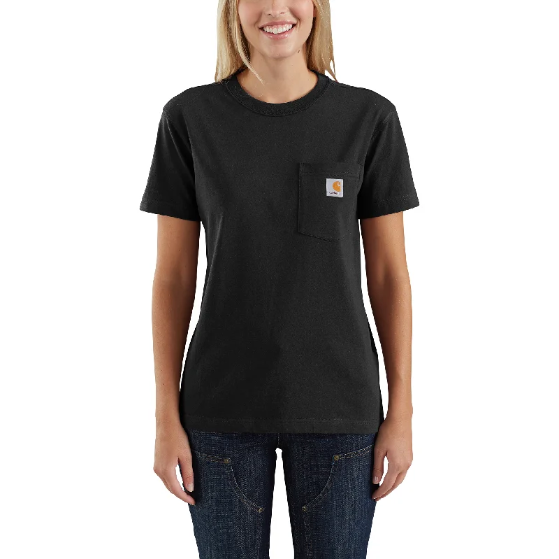 Savings Alert Women's Loose Fit Heavyweight Short-Sleeve Pocket T-Shirt