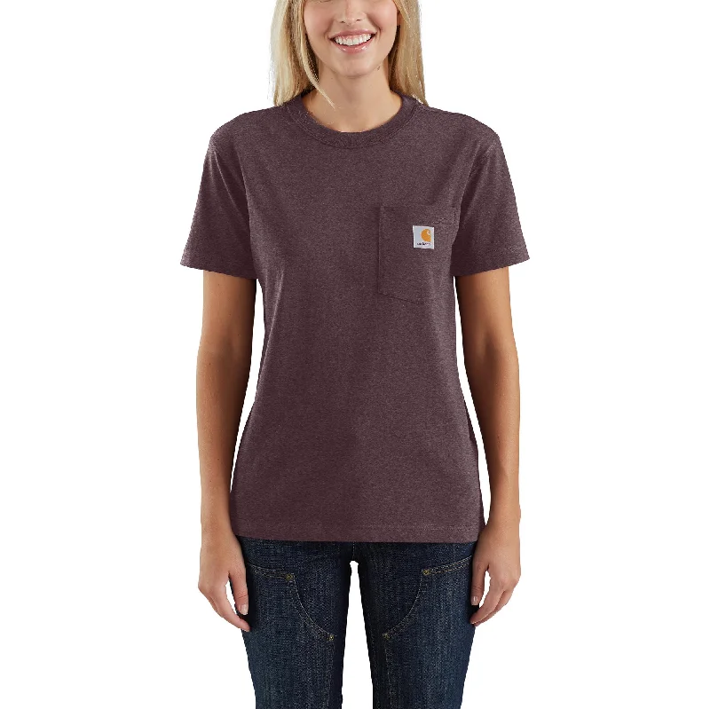 Bargain Blast Women's Loose Fit Heavyweight Short-Sleeve Pocket T-Shirt