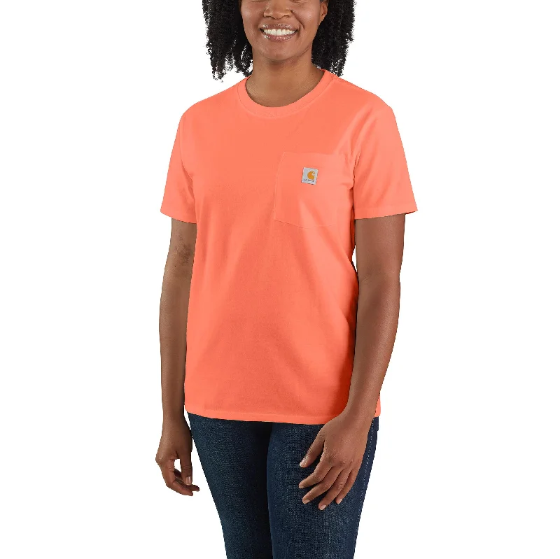 Amazing Deals Women's Loose Fit Heavyweight Short-Sleeve Pocket T-Shirt