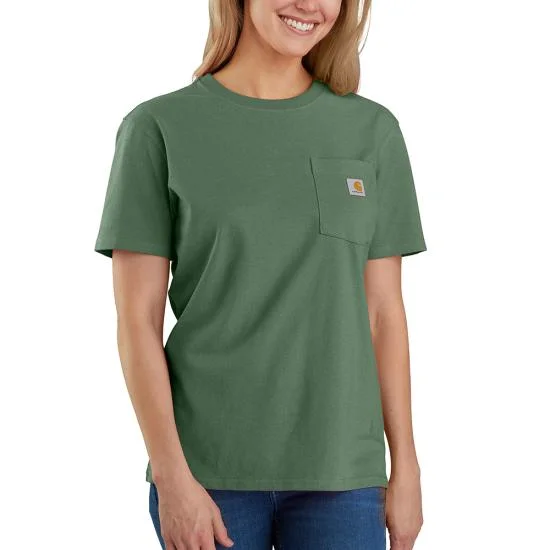 Year-End Sale Women's Loose Fit Heavyweight Short-Sleeve Pocket T-Shirt
