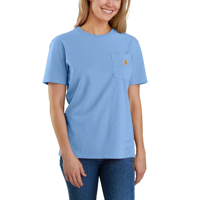 Super Savings Women's Loose Fit Heavyweight Short-Sleeve Pocket T-Shirt