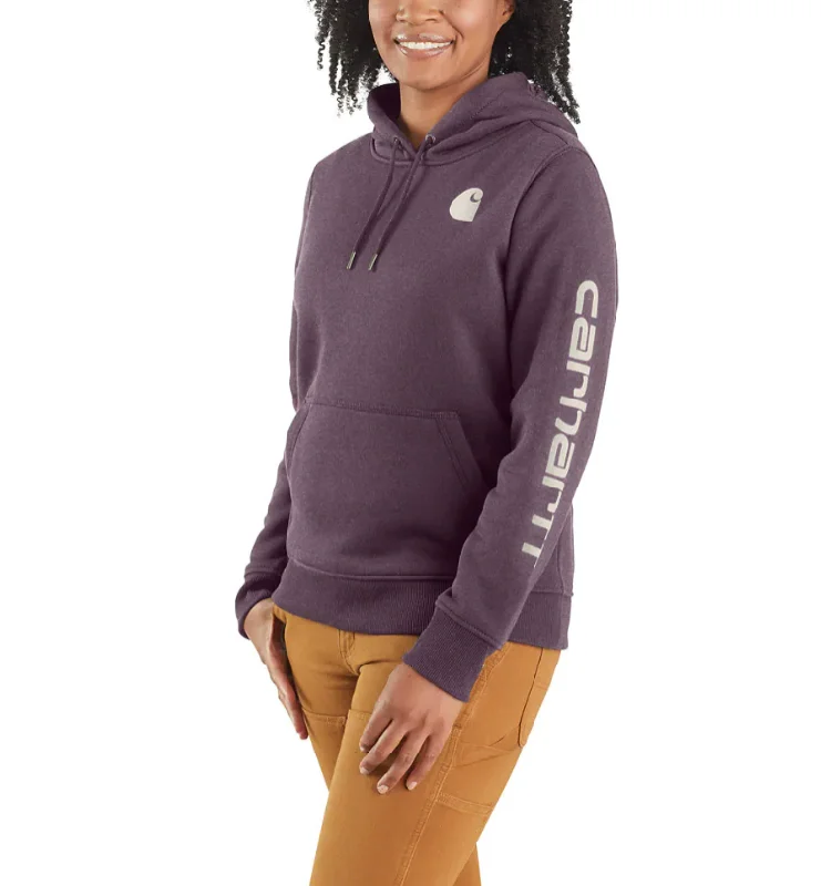Today Only Women's Relaxed Fit Midweight Logo Sleeve Graphic Hooded Sweatshirt