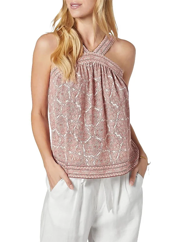 Exclusive Access Womens Silk Printed Tank Top